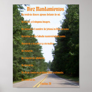 Diez Mandamientos - Camino Sealical Poster ポスター