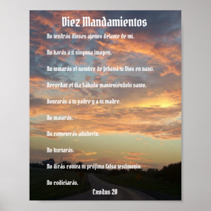 Diez Mandamientos - cielos de viajeポスター ポスター
