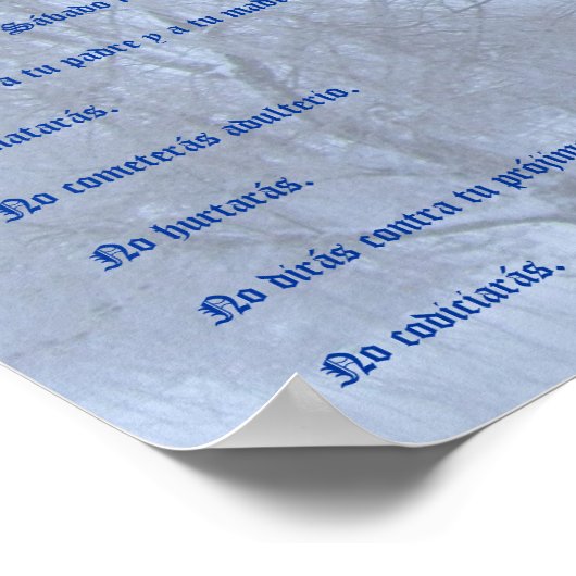 Diez Mandamientos - Invierno Poster ポスター (角)