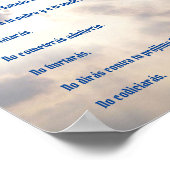 Diez Mandamientos - Nubes Poster ポスター (角)