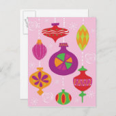 diffeで図解入りの、写真付きのな多数のクリスマスの装飾 シーズンポストカード (正面/裏面)