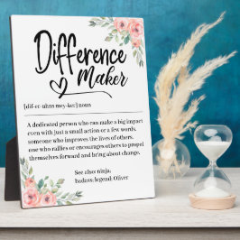 Difference Maker Definitionの評価 フォトプラーク