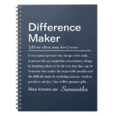 Difference Maker Definition ノートブック (正面)