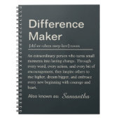 Difference Maker Definition ノートブック (正面)