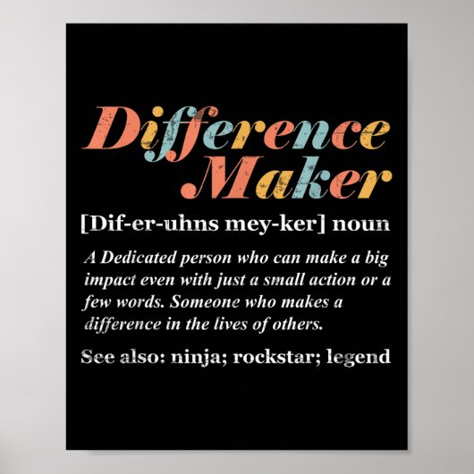 Difference Maker Definition  ポスター (正面)