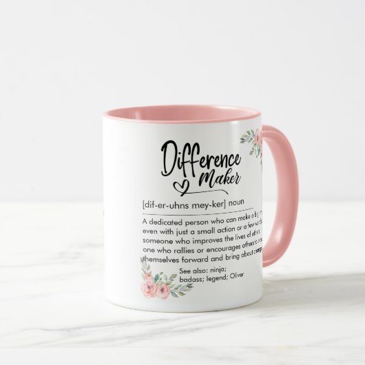 Difference Maker Definition Appreciation for her マグカップ (正面右)