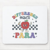 Difference Maker Para Teacher Paraprofessional Par マウスパッド (正面)