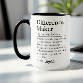 Difference Maker Personalized Appreciation Gift マグカップ