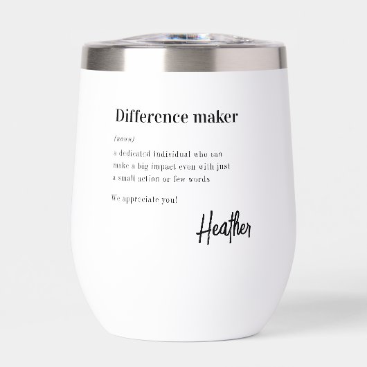 Difference Maker Thank You Appreciation Gifts (正面)