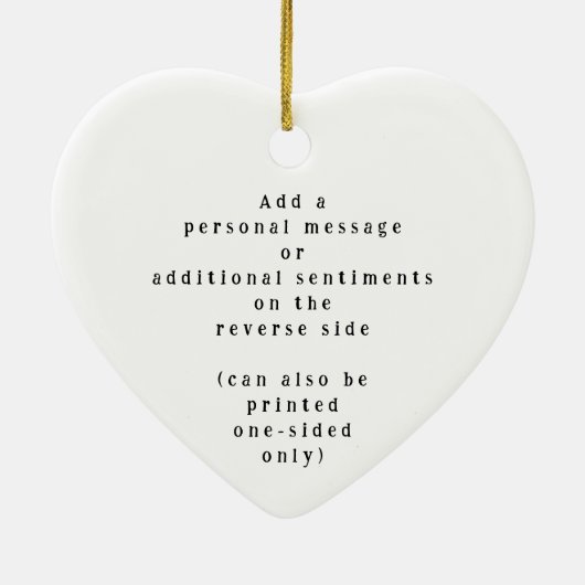 "Difference You've Made" Personalized Name Message セラミックオーナメント (裏面)