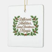 Different Abilities, Same Christmas Magic セラミックオーナメント (左)