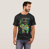 Different Beautiful Autism Awareness Puzzle Piece  Tシャツ (正面フル)