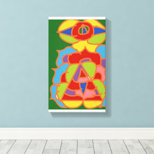 Different but cool abstract art キャンバスプリント (インサイチュ (ウッドフロア))