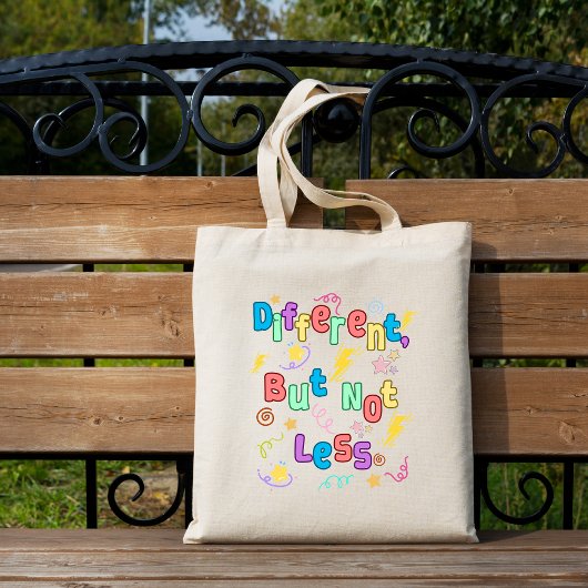 Different, But Not Less - ADHD啓発 トートバッグ