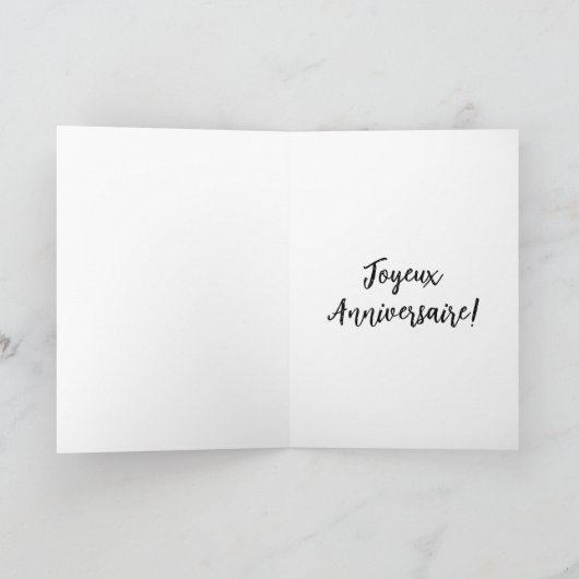 Different Color People Joyeux Anniversaire Card カード (内部)