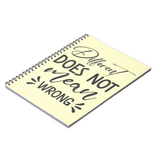 Different Does Not Mean Wrong ノートブック (左側)