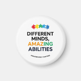 Different Minds Amazing Abilities Awareness Art マグネット