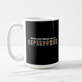 Different Minds Are a Superpower Autism Acceptance コーヒーマグカップ