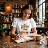 Different Not Broken Floral Brain: Neurodiversity トライブレンドＴシャツ