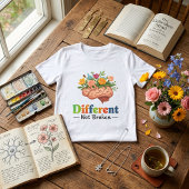 Different Not Broken Floral Brain: Neurodiversity トライブレンドＴシャツ