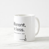 Different, Not Less | シンプルな障害者プライド コーヒーマグカップ (正面右)