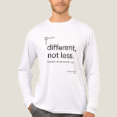 Different, Not Less | シンプルな障害者プライド トライブレンドTシャツ (正面)
