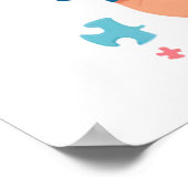 Different not less Dynamic Autism Support poster ポスター (角)