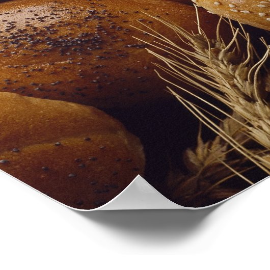 Different types of artisan bread ポスター (角)