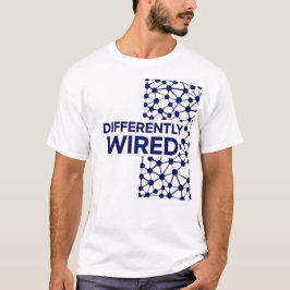 differently Wired – 自閉症啓発月間 ブルー Tシャツ