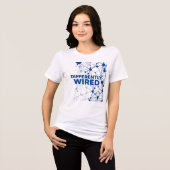 Differently Wired – Autism Awareness Month Blue  トライブレンドＴシャツ (正面全面)
