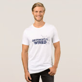 Differently Wired – Autism Awareness Month Blue  トライブレンドＴシャツ (正面全面)