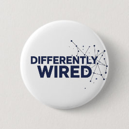 Differently Wired – Autism Awareness Month Blue  缶バッジ