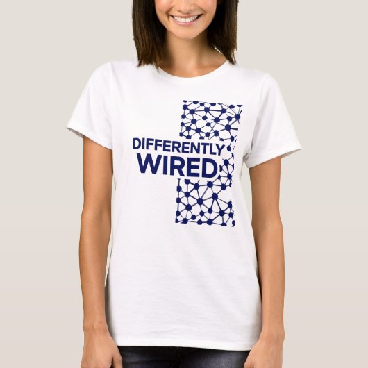 Differently Wired – Autism Awareness Month Blue Tシャツ (正面)