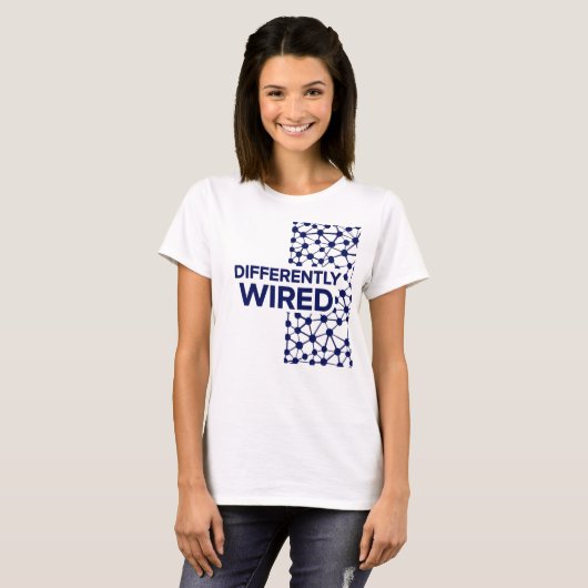 Differently Wired – Autism Awareness Month Blue Tシャツ (正面フル)