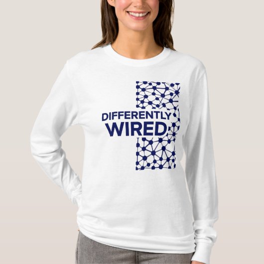Differently Wired – Autism Awareness Month Blue Tシャツ (正面)