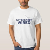 Differently Wired – Autism Awareness Month Blue  Tシャツ (正面)