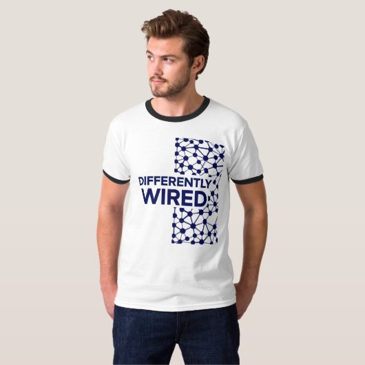 Differently Wired – Autism Awareness Month Blue Tシャツ (正面フル)
