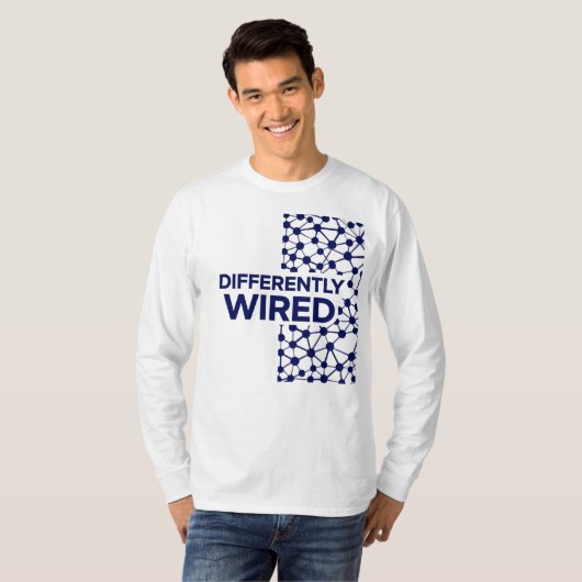 Differently Wired – Autism Awareness Month Blue Tシャツ (正面フル)