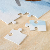 Difficult Blue Winter Christmas Snowman ジグソーパズル (側面)