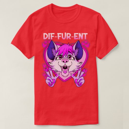 DifFurEnt I Fandom Iフリースのコスプレ2 Tシャツ (デザイン正面)