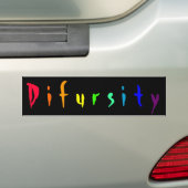 Difursity バンパーステッカー (車上)