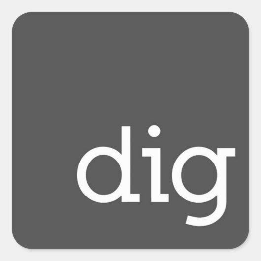 dig Architectureのシール スクエアシール (正面)