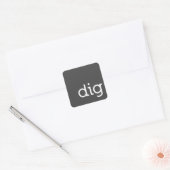 dig Architectureのシール スクエアシール (封筒)