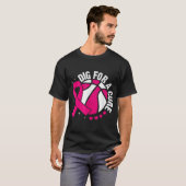 Dig For A Cure Basketball Pink Breast Cancer Aware Tシャツ (正面フル)