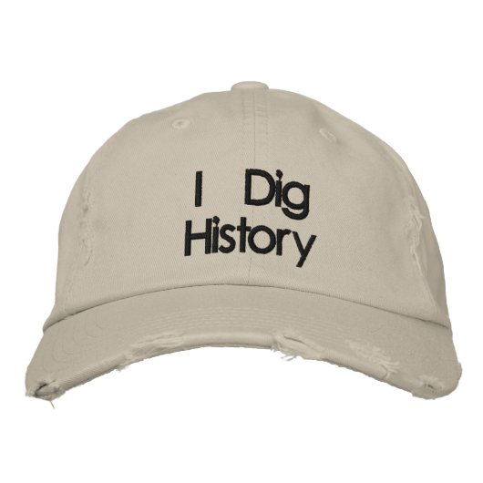 Dig History Hatで刺繍金属を検出 刺繍入りキャップ (正面)
