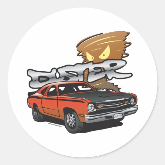 Dig My Duster 3"シール ラウンドシール (正面)