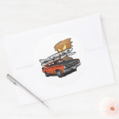 Dig My Duster 3"シール ラウンドシール (封筒)