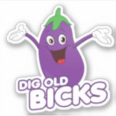 DIG OLD BICKS シール (正面)