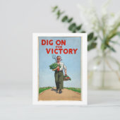 Dig On To Victory War Posterヴィンテージ ポストカード (スタンド正面)