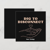 Dig to Disconnect マインドフルネスとグラウンディング ガーデン 招待状 (正面/裏面)